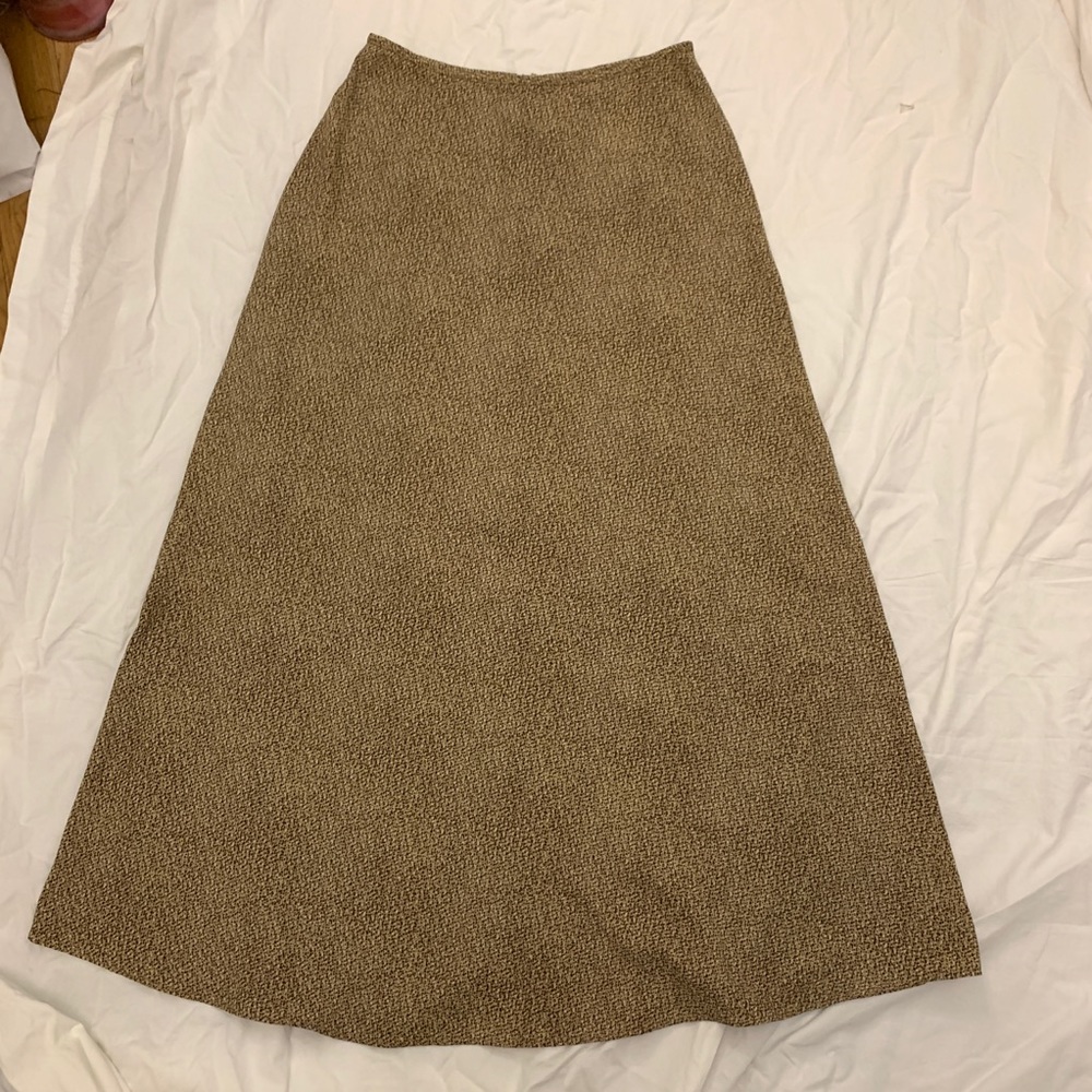 90s Vintage printed maxi skirt